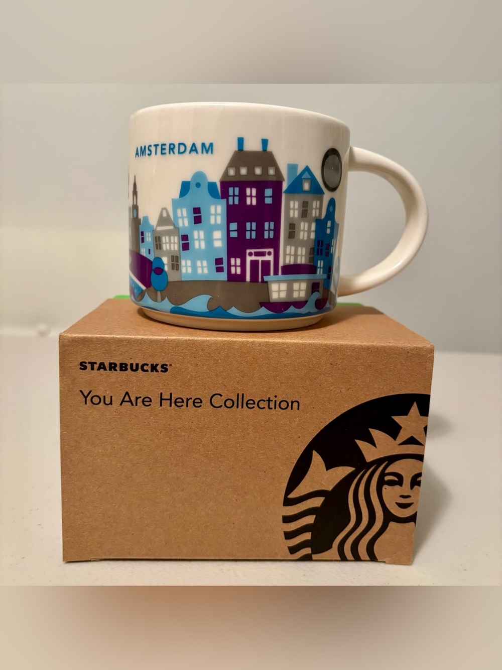 Starbucks Amsterdam Netherlands 14oz Ceramic Coffee Mug You Are Here